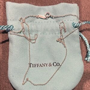 Tiffany & Co. Silver Chain with Signature Blue Pouch